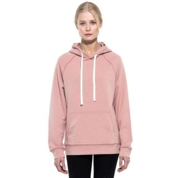 Tru Project Sustainable 100% Cotton Pink Hoodie Jogger Pants Set Size Large - Picture 10 of 10